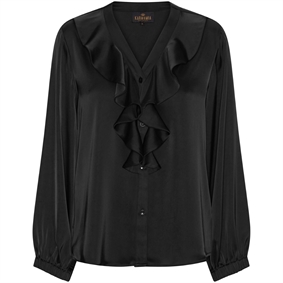 Karmamia Sophia Bluse, Semi Rich Black 